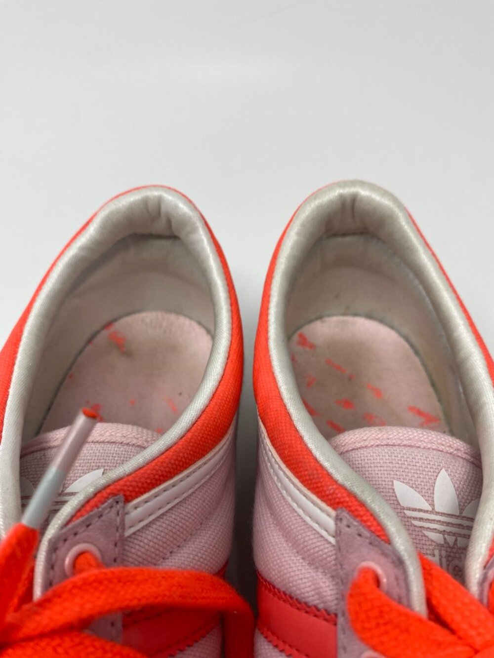 Adidas Sleek Series Top 10 Low Sneakers Shoes Womens 10 Pink Coral Orange - Picture 13 of 13